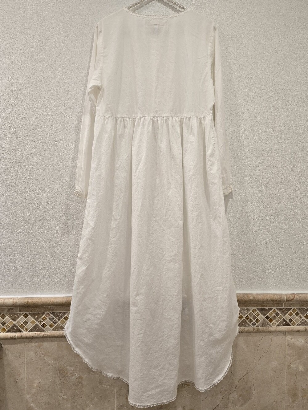 vintage Victoria's Secret Country white cotton long nightgown S - Picture 2 of 9